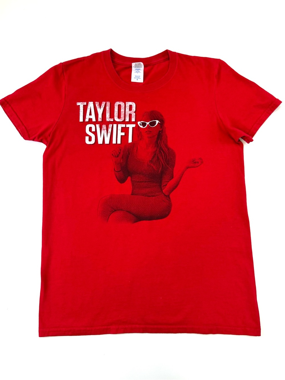 Taylor Swift RED Era Graphic Tee Gildan Softstyle Cotton Shirt Small